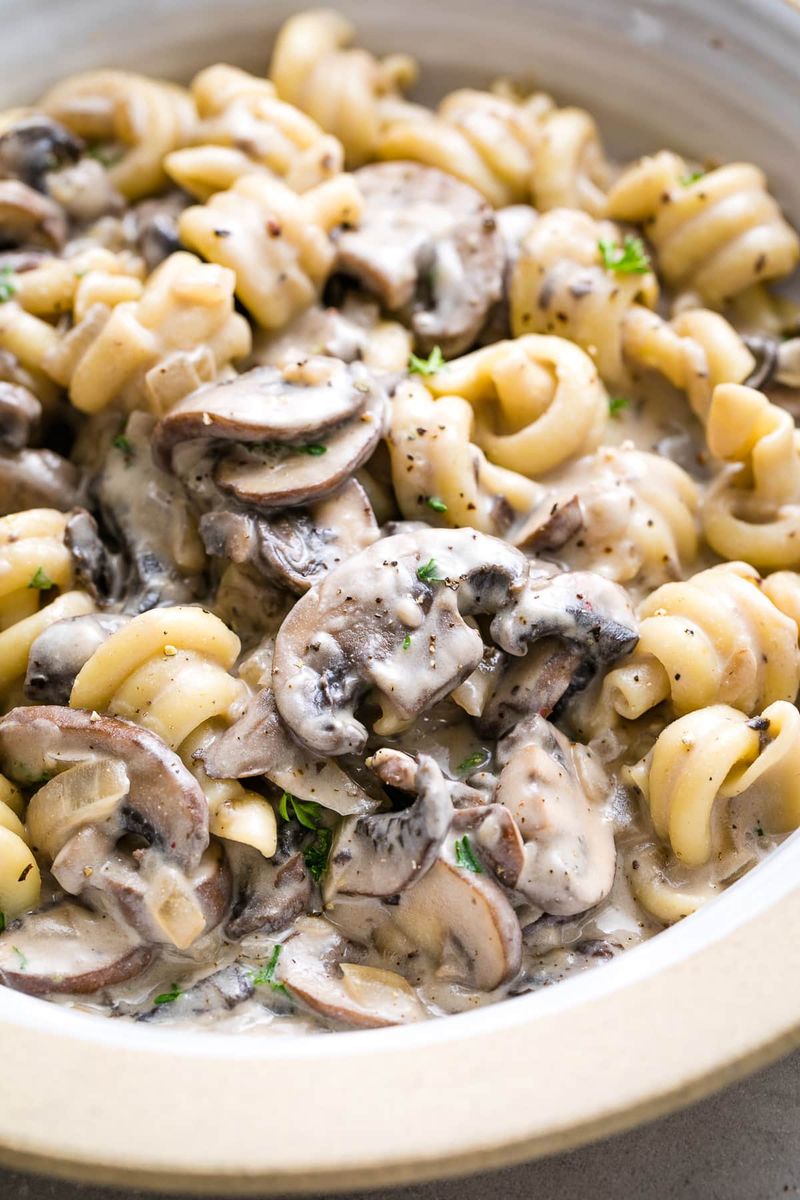 Vegan Mushroom Stroganoff