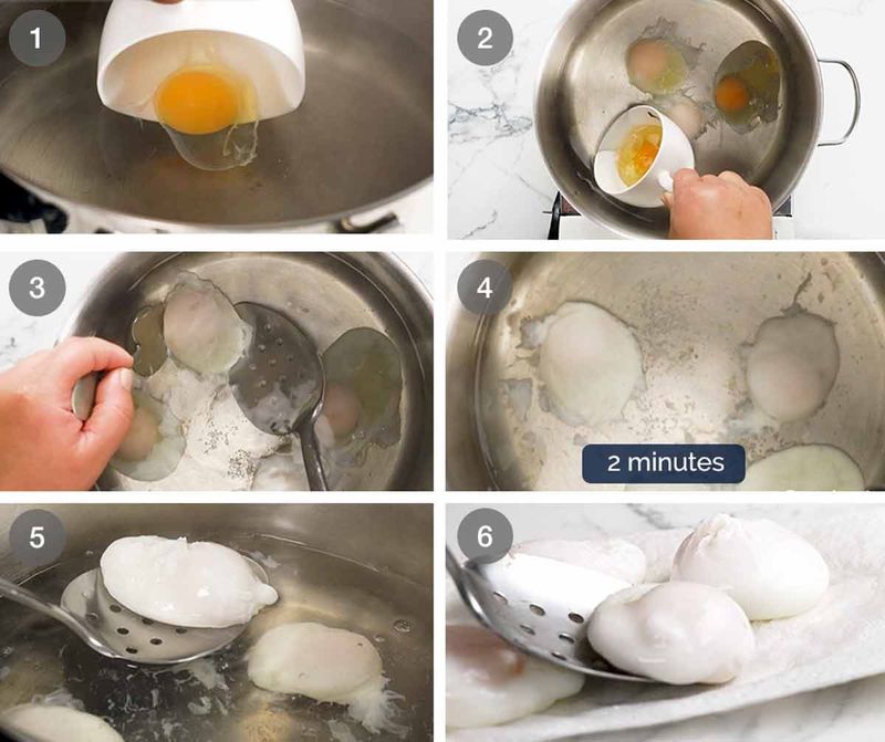 Add Vinegar to Poaching Water for Eggs (UK and France)