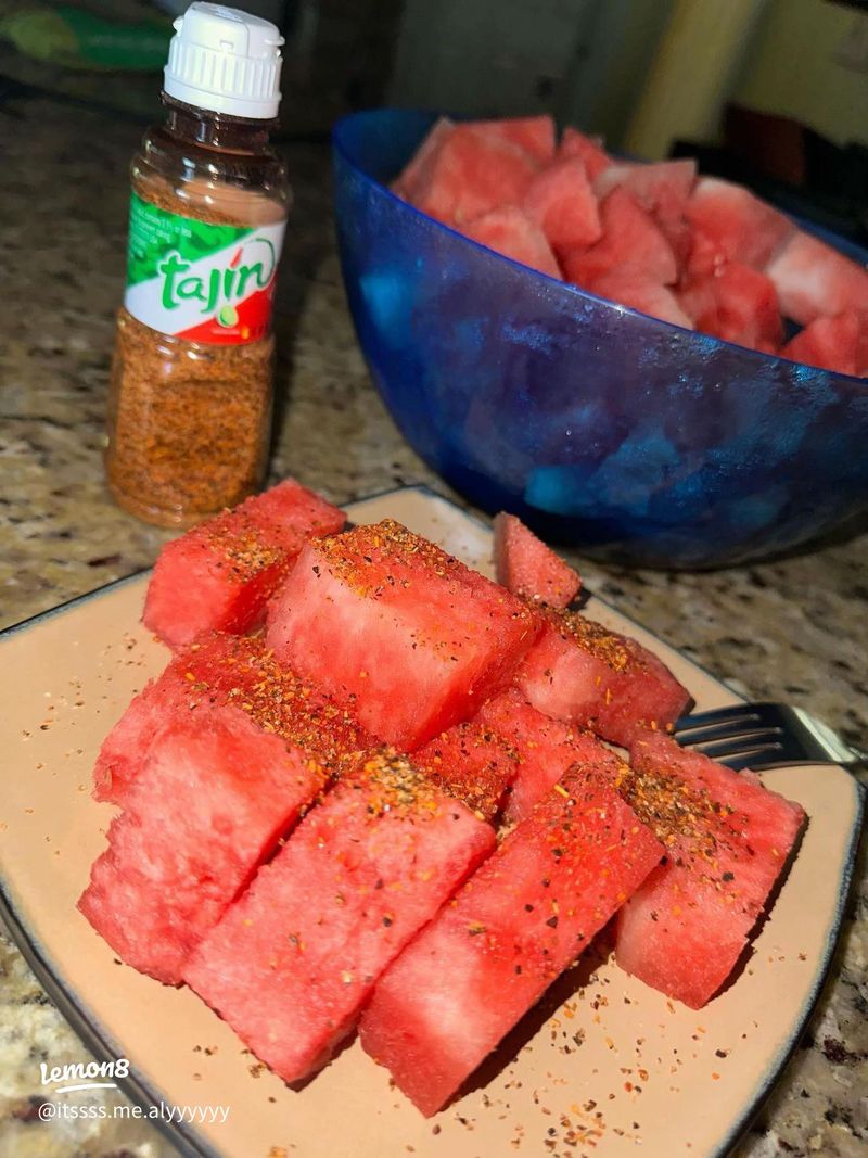 Watermelon Slices with Tajin