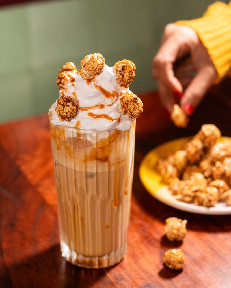 Flat White and Salted Caramel Popcorn