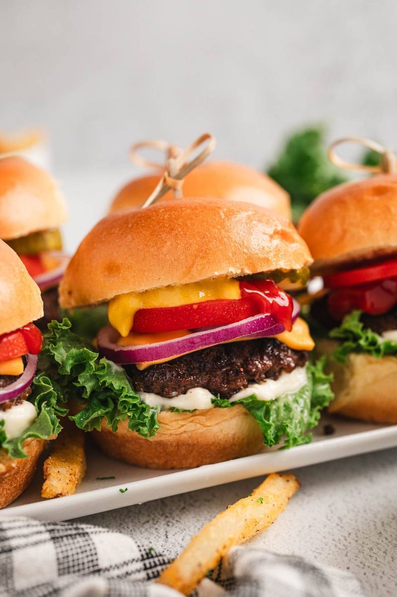 Beef and Veggie Mini Sliders
