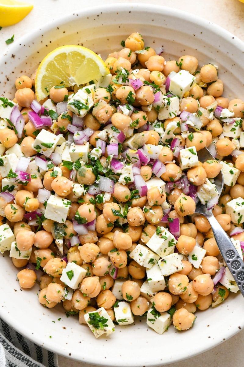 Lemon Herb Chickpea Salad