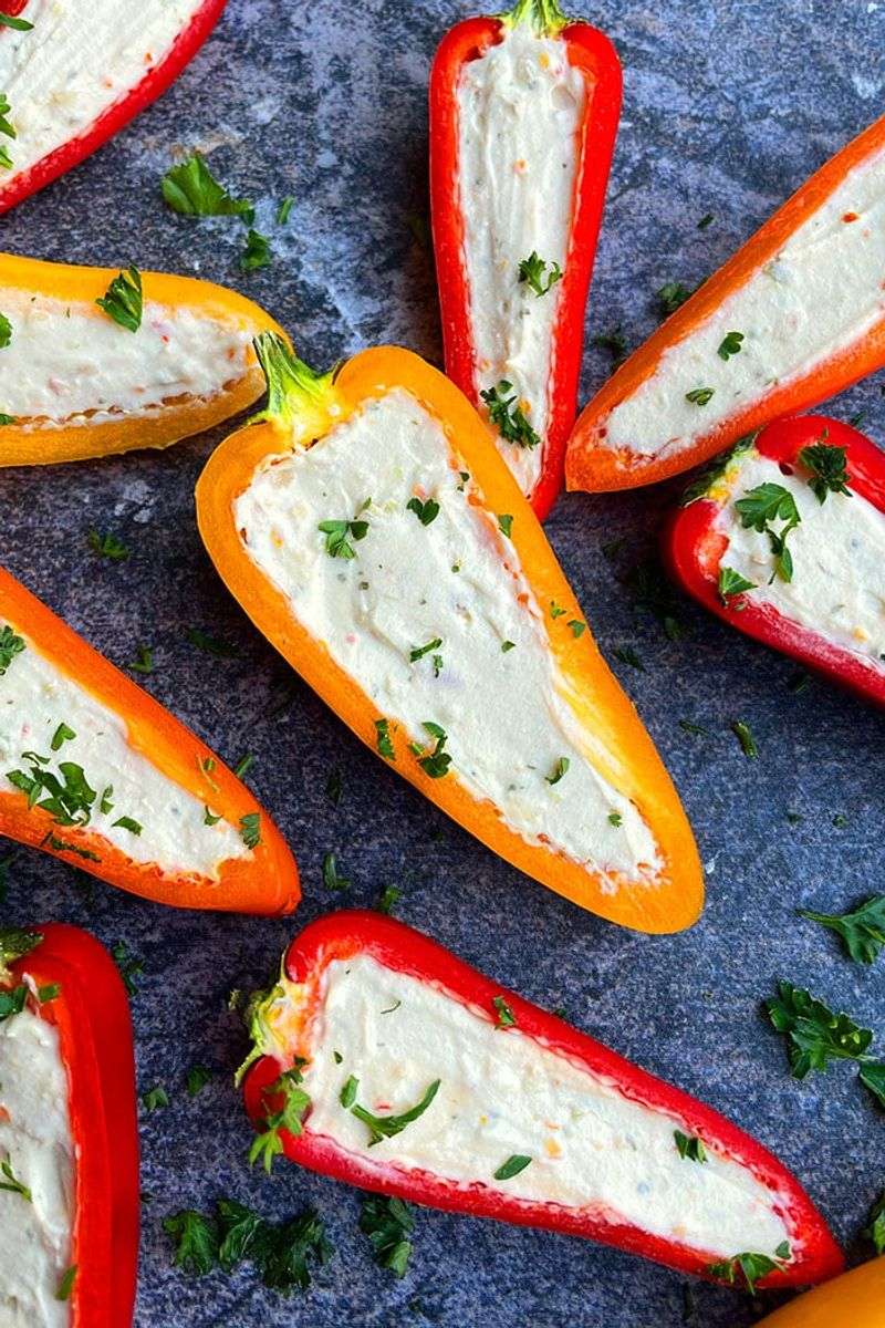 Cheese-Stuffed Mini Bell Peppers