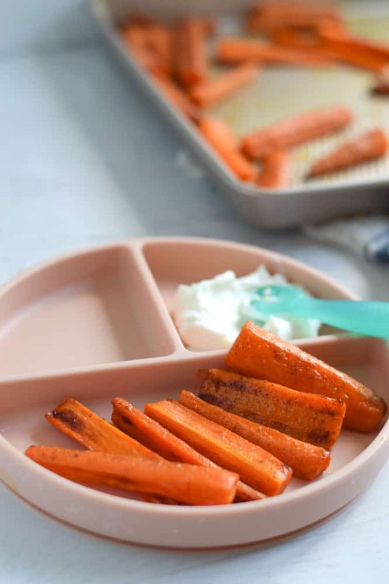 Soft-Cooked Carrot Sticks with Ranch Dip
