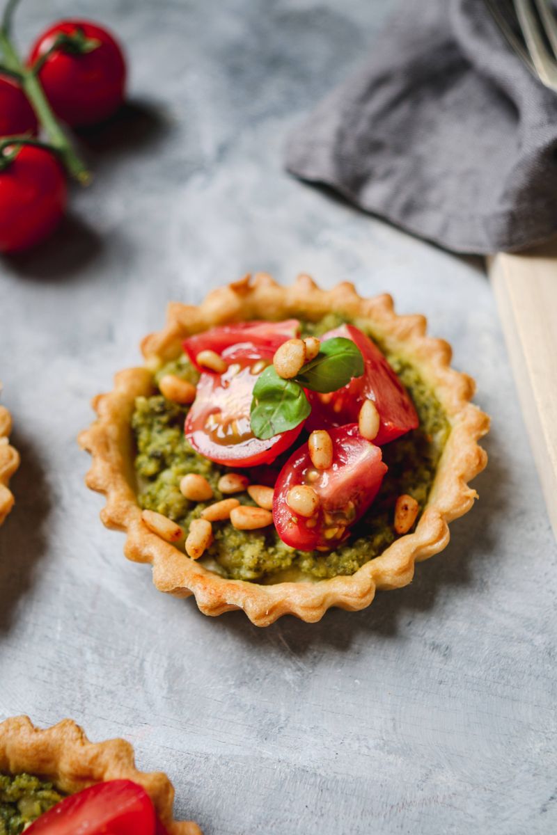Chicken and Pesto Tartlets