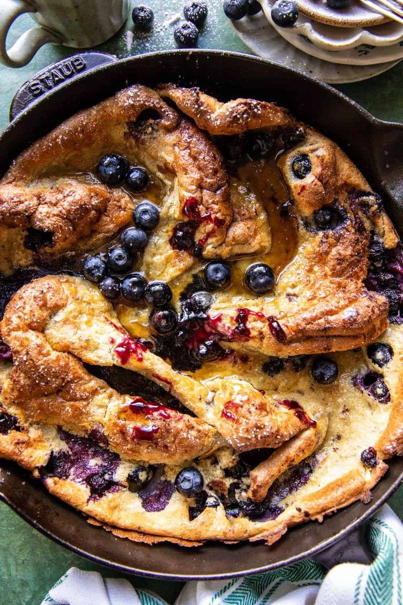 Blueberry Lemon Dutch Baby Pancake