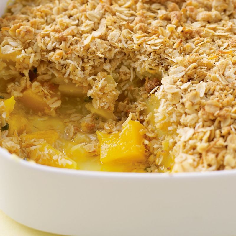 Passion Fruit and Mango Crumble
