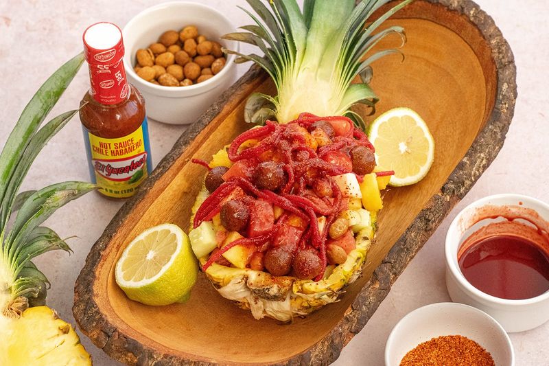 Pineapple and Hot Sauce