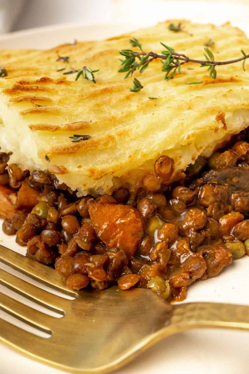 Mushroom and Lentil Shepherd's Pie