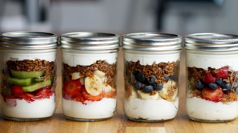 Layer Fruit and Granola Into a Mason Jar Parfait