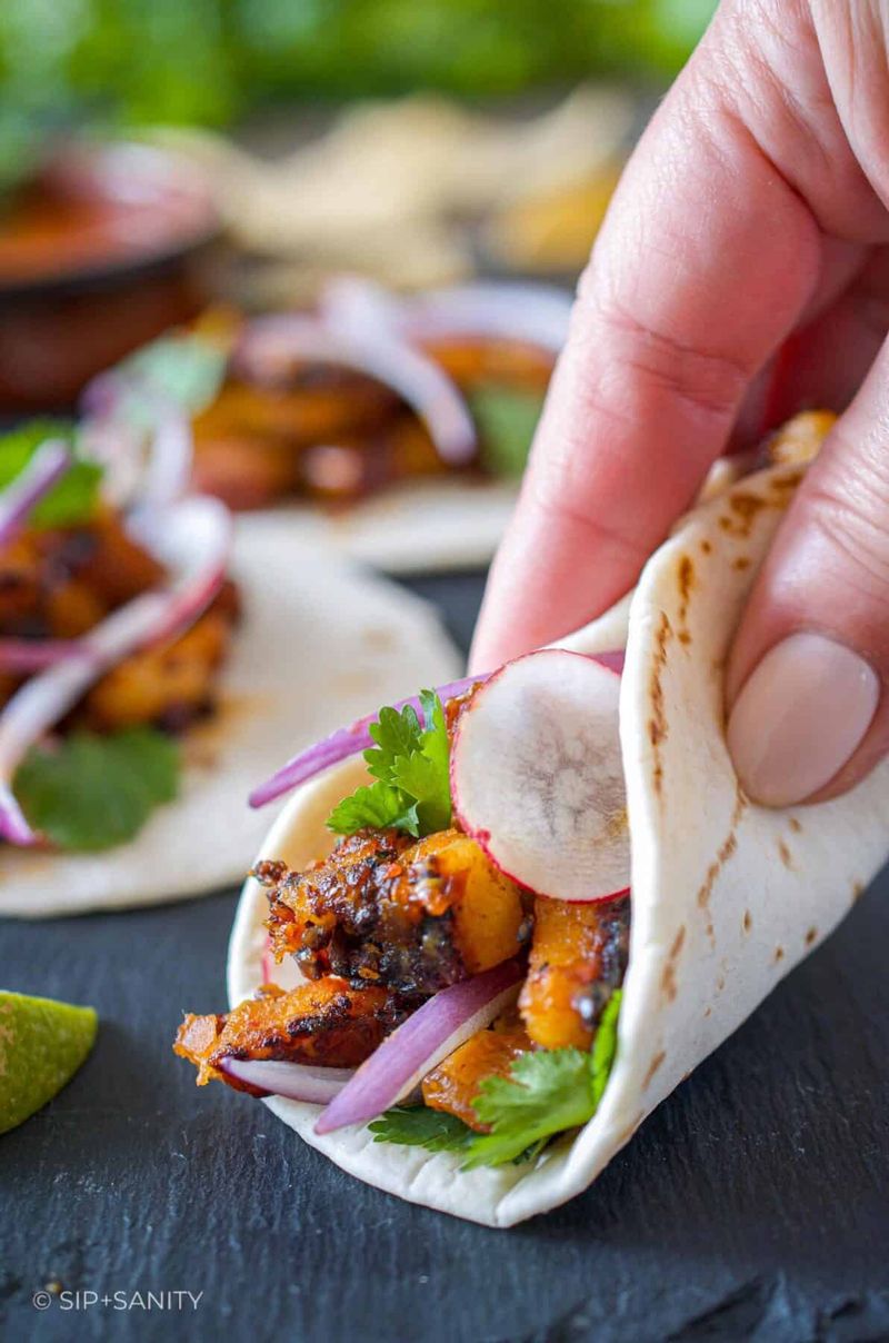 Mango Habanero Pork Belly Tacos