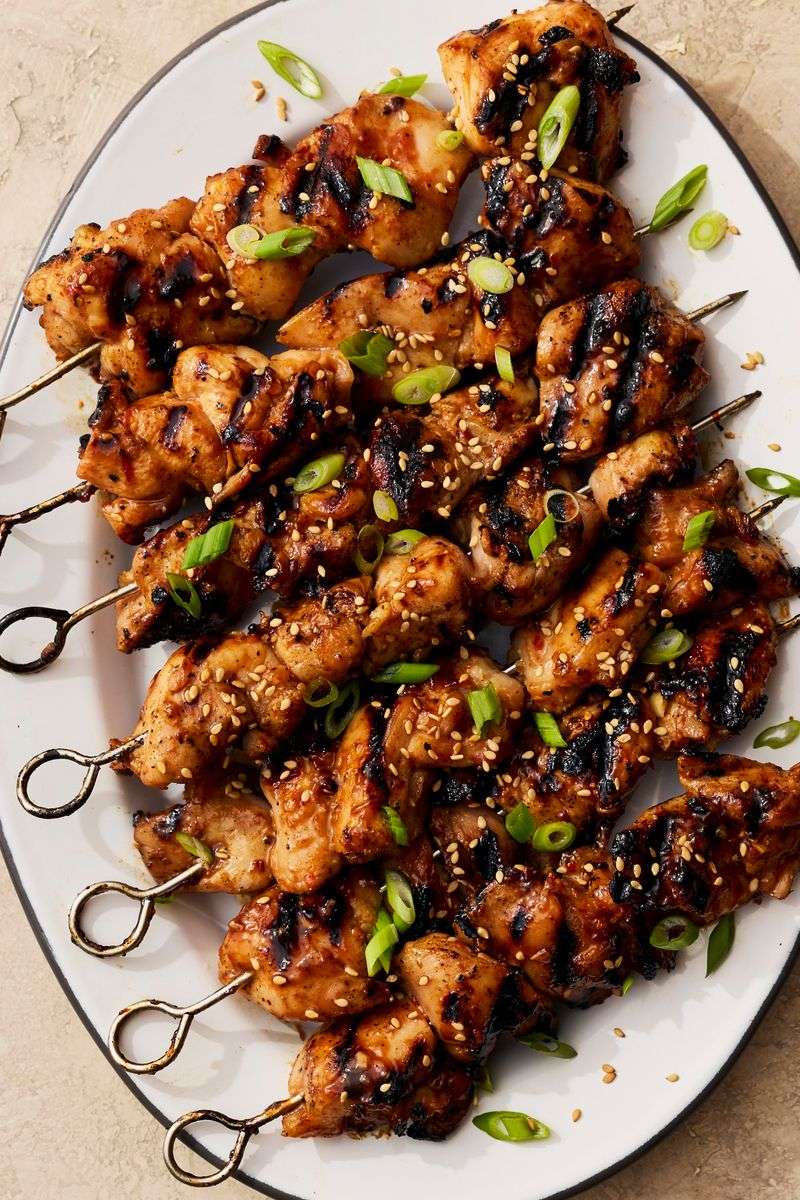 Honey Garlic Chicken Skewers