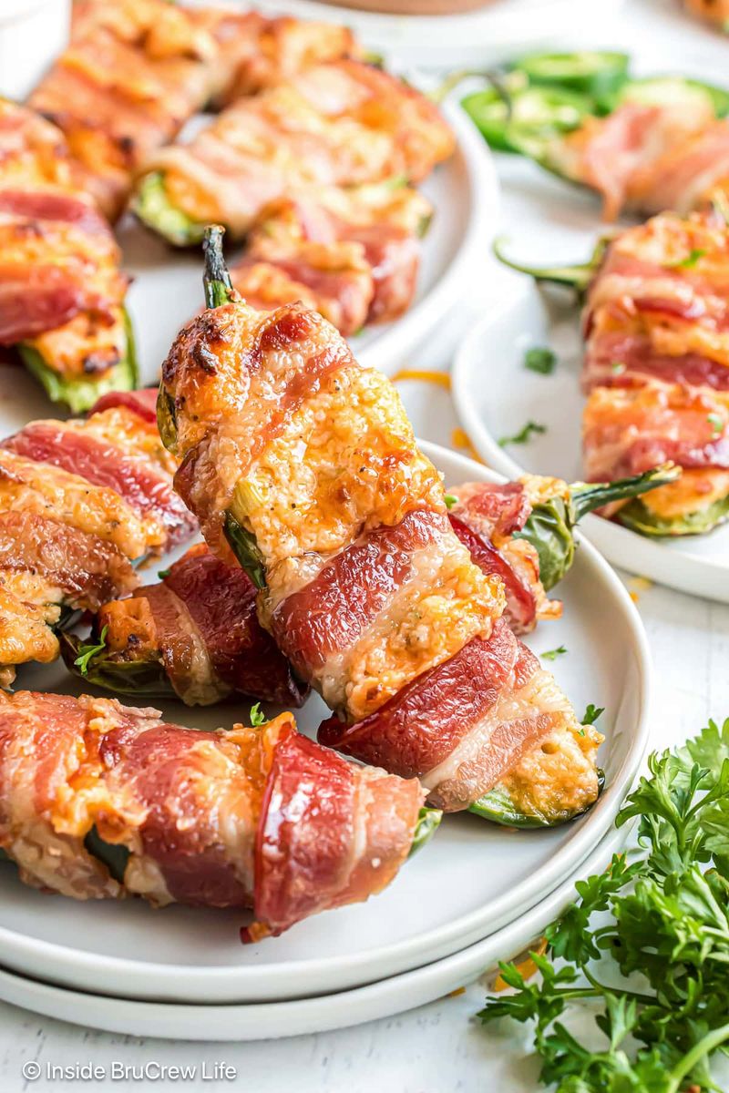 Air-Fryer Bacon-Wrapped Jalapeño Poppers