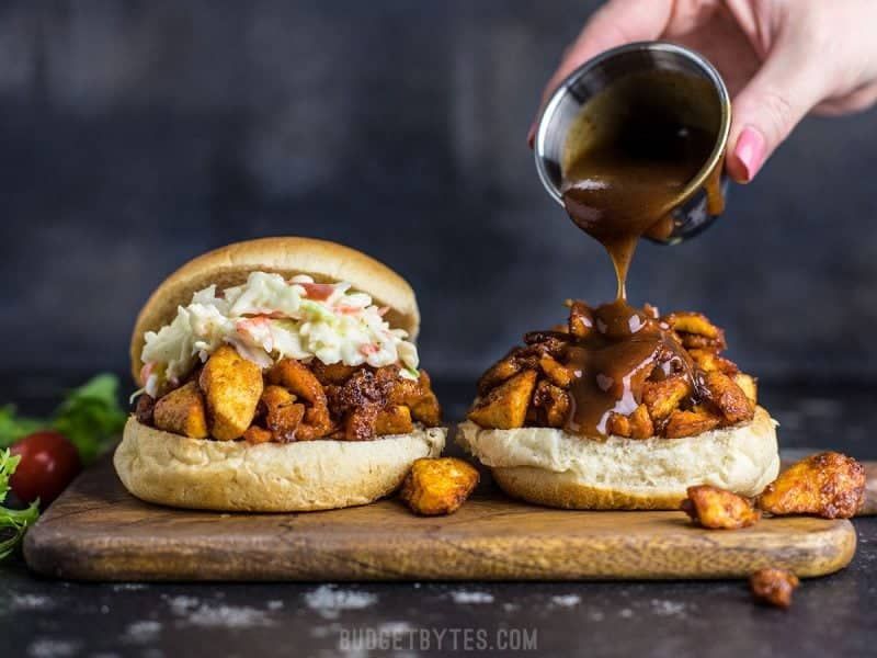 Smoky BBQ Baked Tofu Sliders