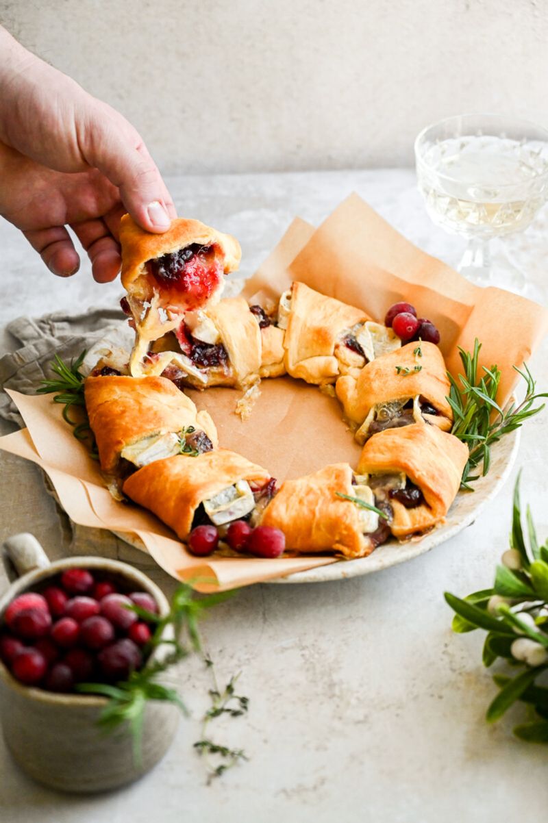 Brie and Cranberry Croissants