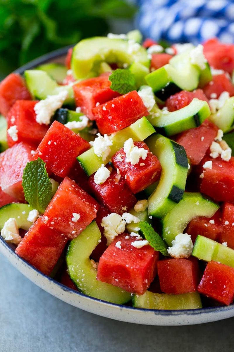 Cucumber and Watermelon Salad