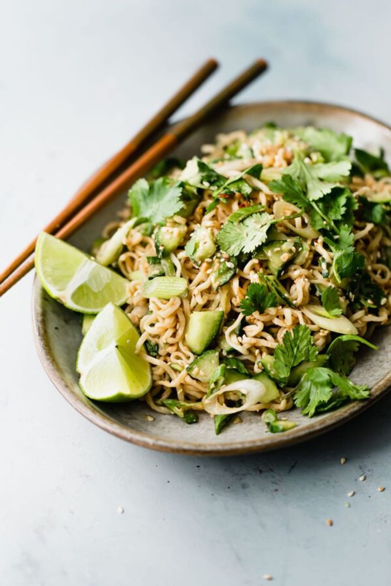 Thai Cucumber Peanut Noodle Salad