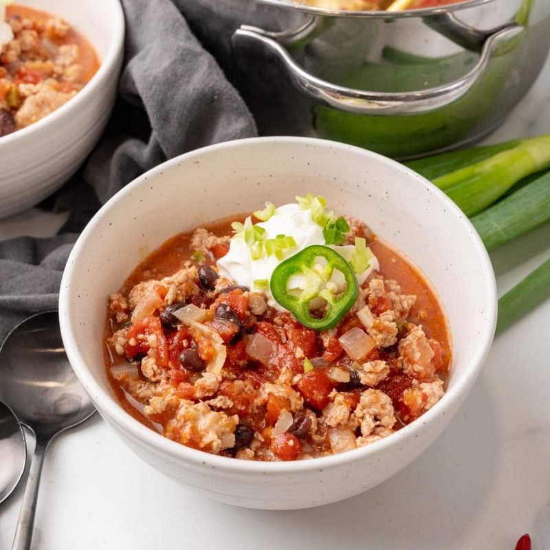 Slow Cooker Turkey Chili With Low-Potassium Veggies