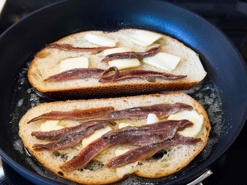Anchovy Toasts