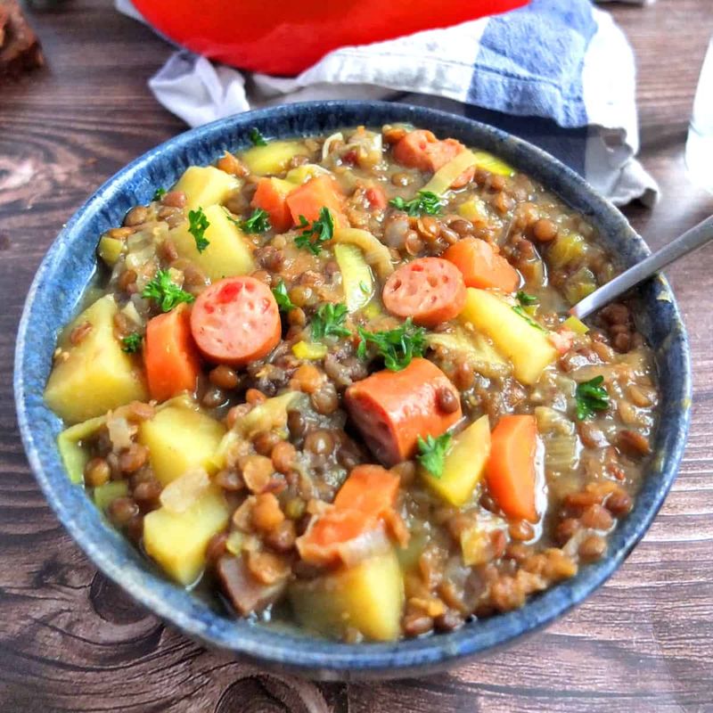 Lentil Soup (Linsensuppe)