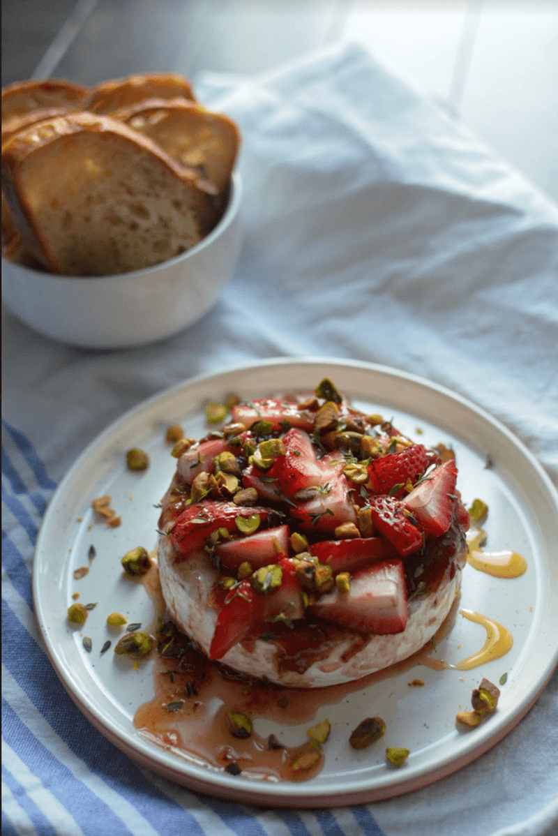 Brie Cheese and Strawberry Jam