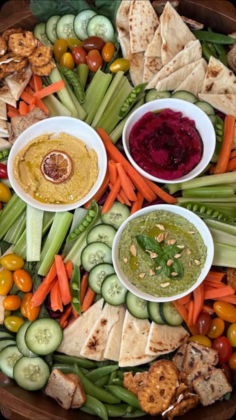 Hummus and Veggie Platter