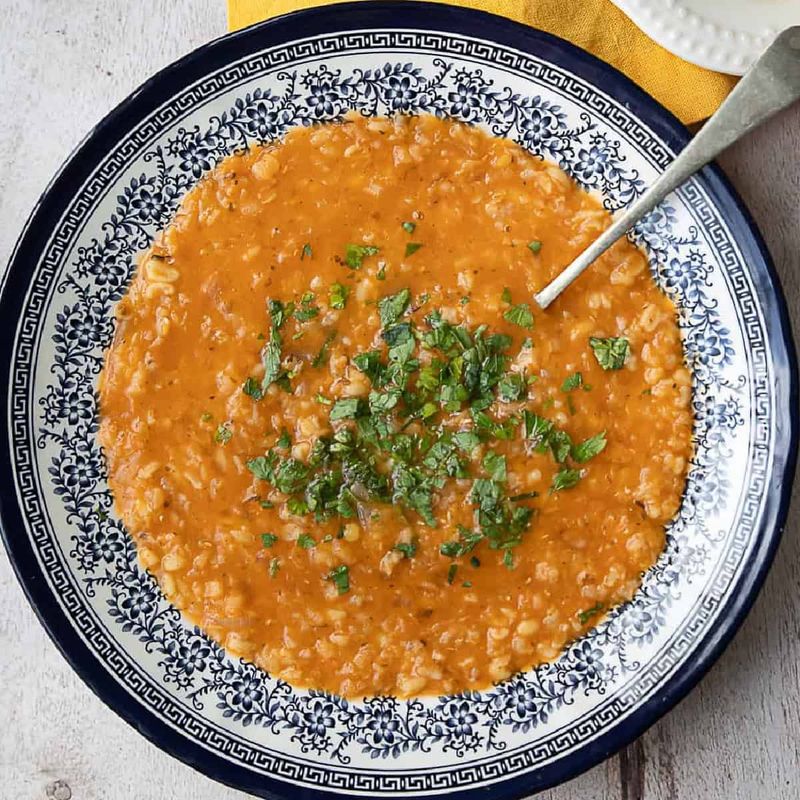 Corbasi Ezogelin (Red Lentil and Rice Soup)