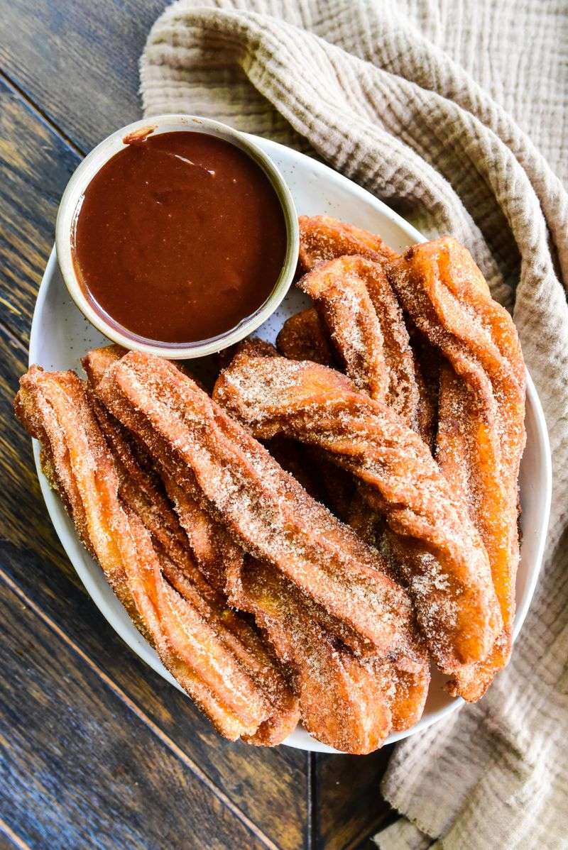 Churros with Chocolate Dipping Sauce