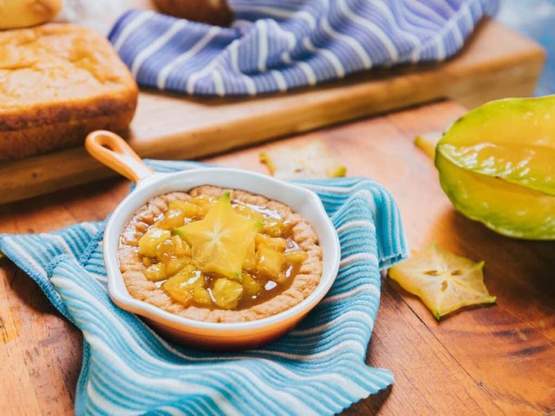 Carambola Curd Tartlets