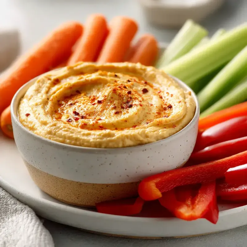 Hummus with Veggie Sticks