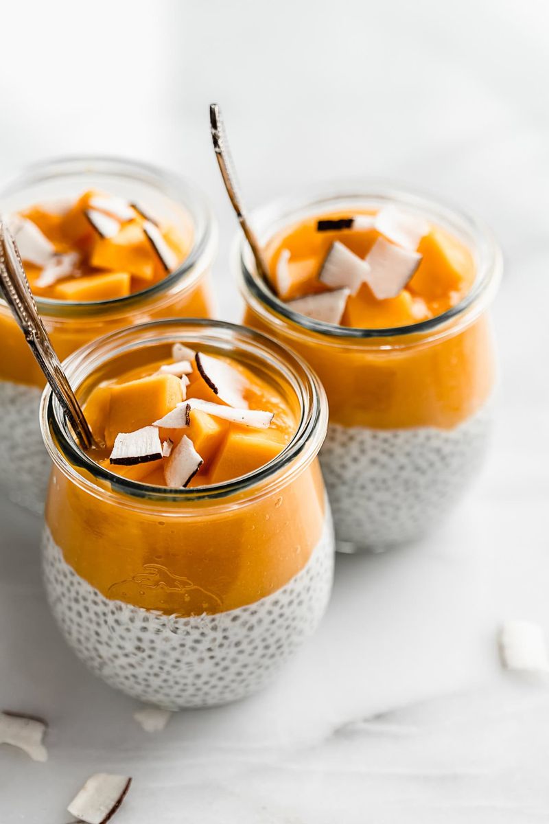 Chia Pudding with Mango and Coconut