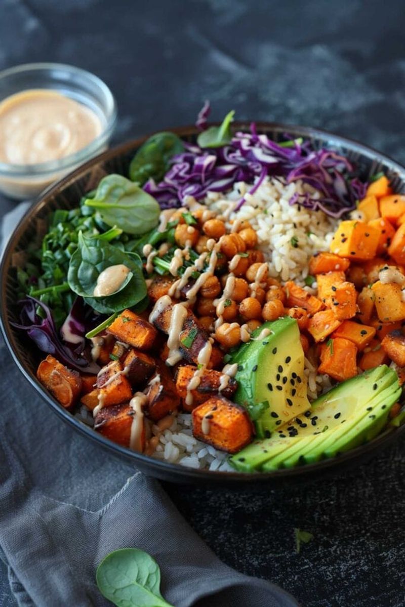 Tempeh and Sweet Potato Buddha Bowl