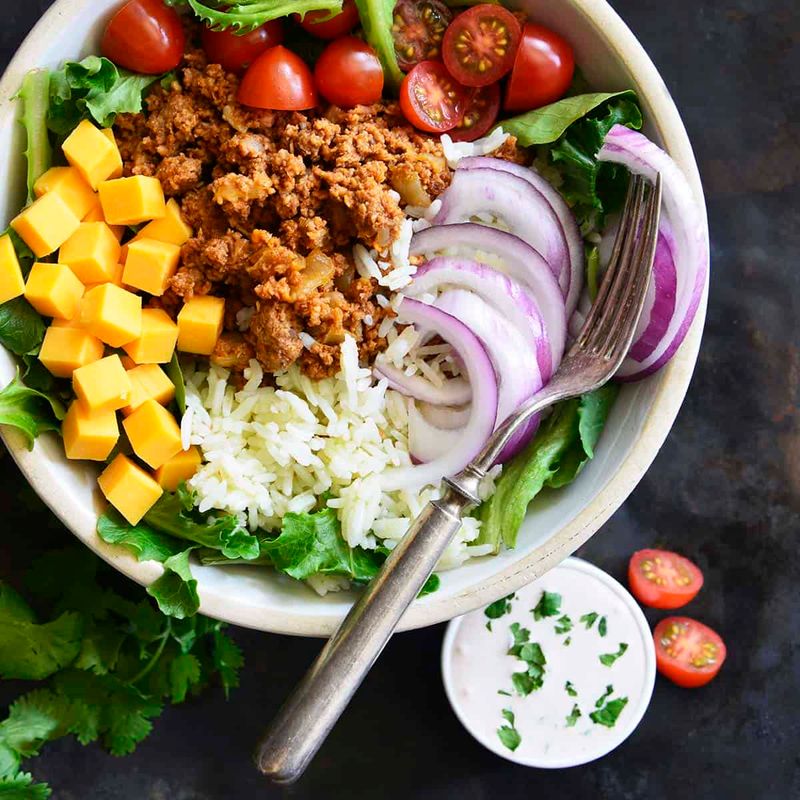 Spicy Turkey Taco Bowls