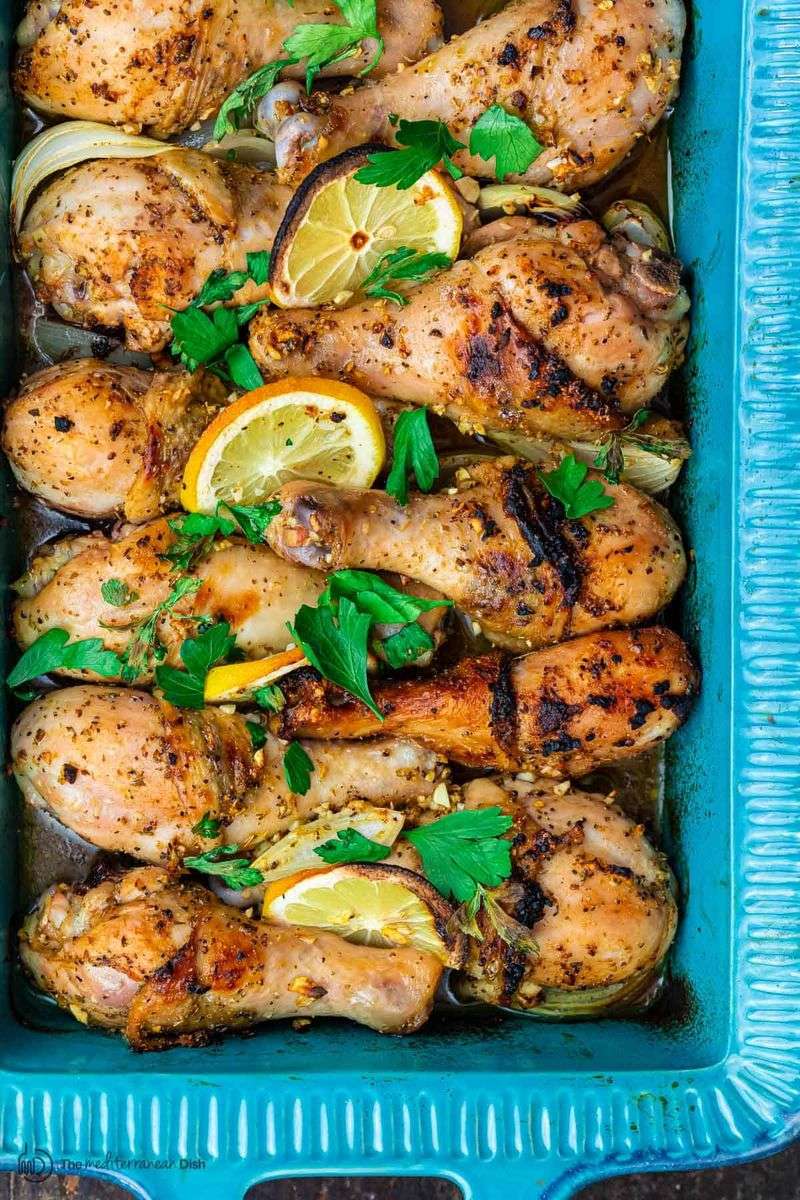 Baked Chicken Drumsticks With Herb Rub