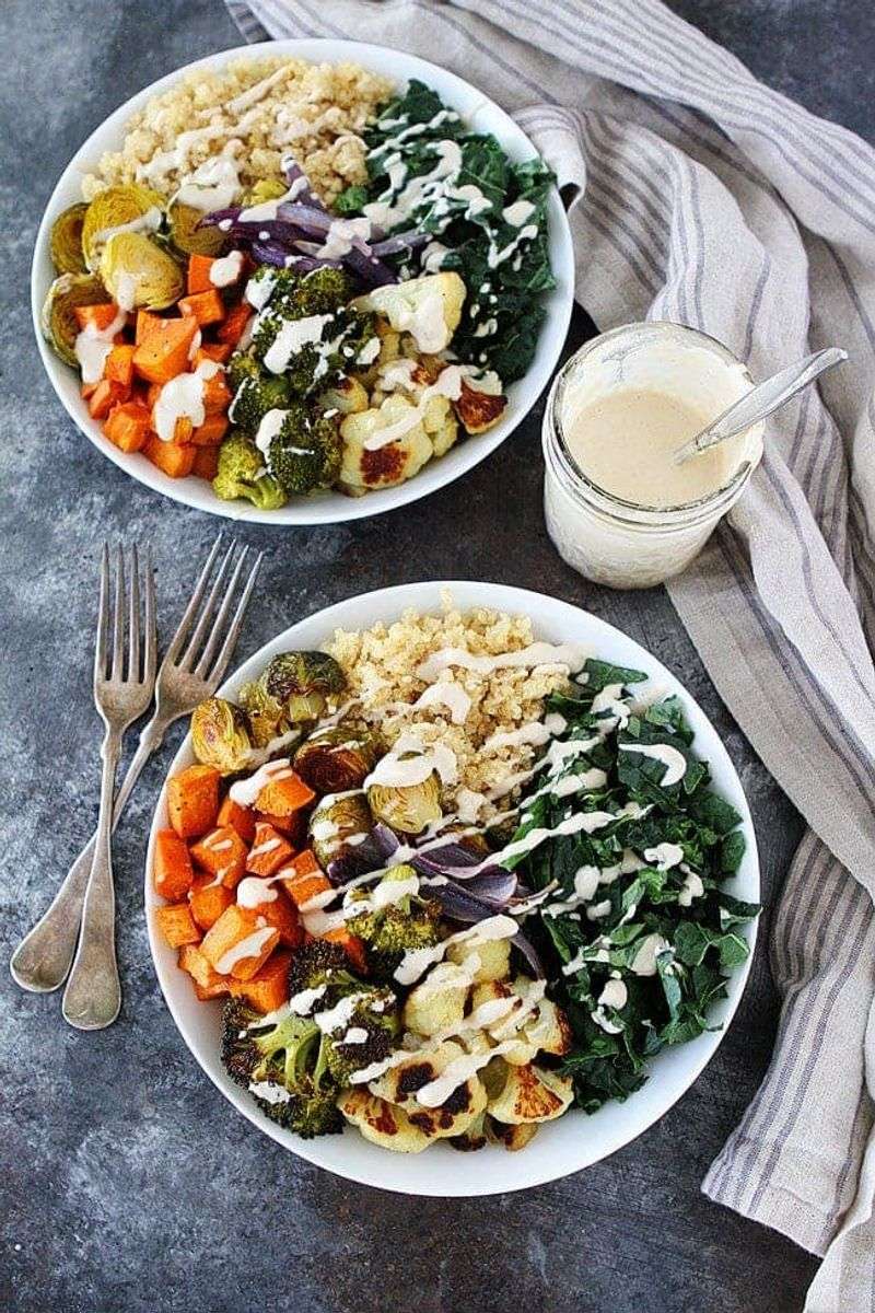 Quinoa And Roasted Veggie Bowl