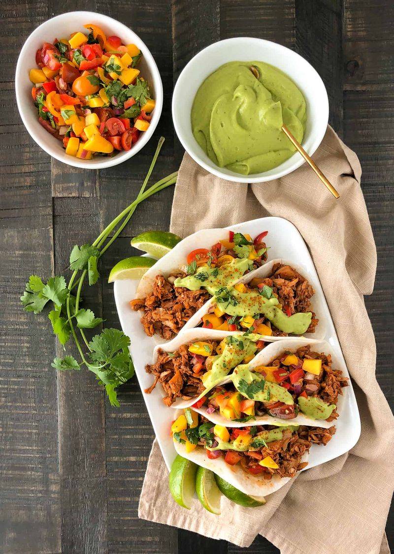 Jackfruit Tacos with Mango Salsa
