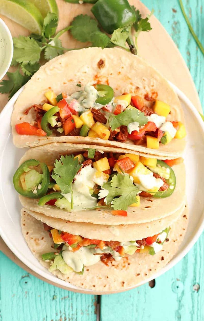 Jackfruit Tacos with Mango Salsa