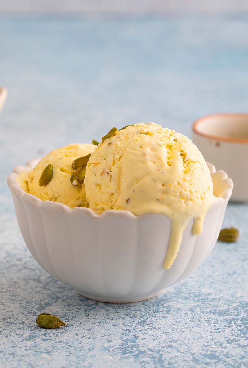 Cardamom and Rosewater Kulfi