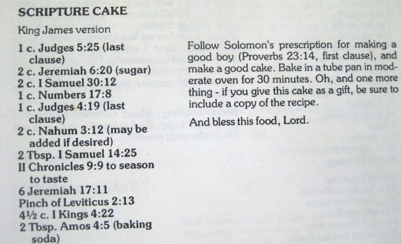 Scripture Cake
