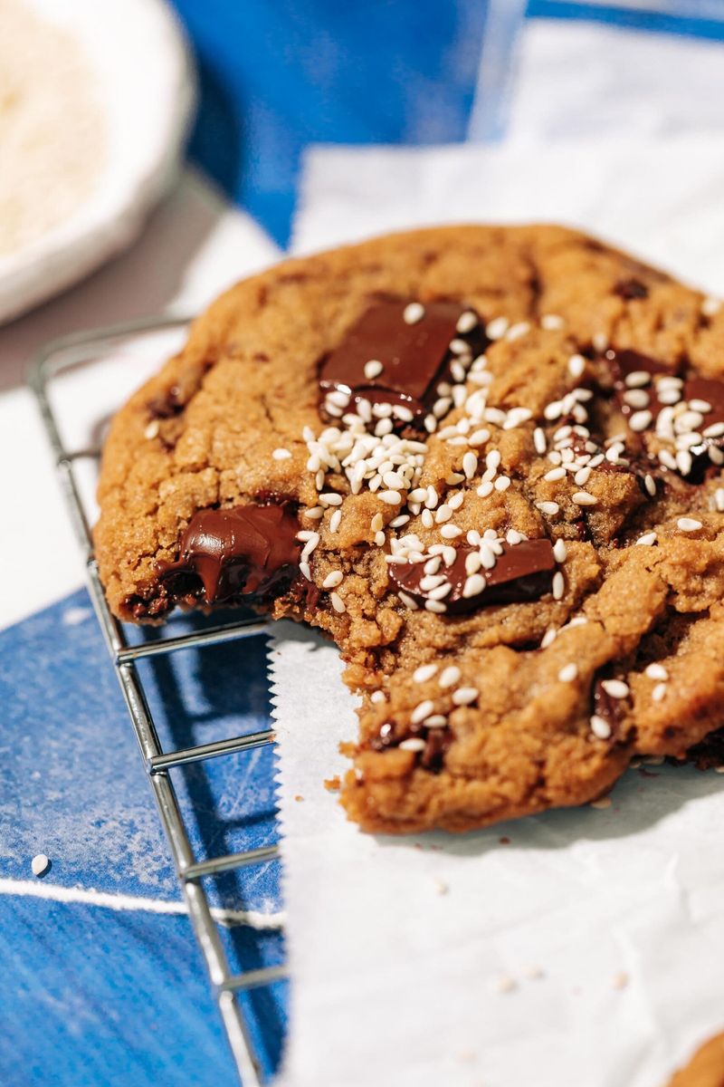 Tahini Chocolate Chip Cookies
