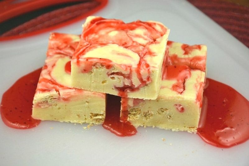 Strawberry Cheesecake Fudge