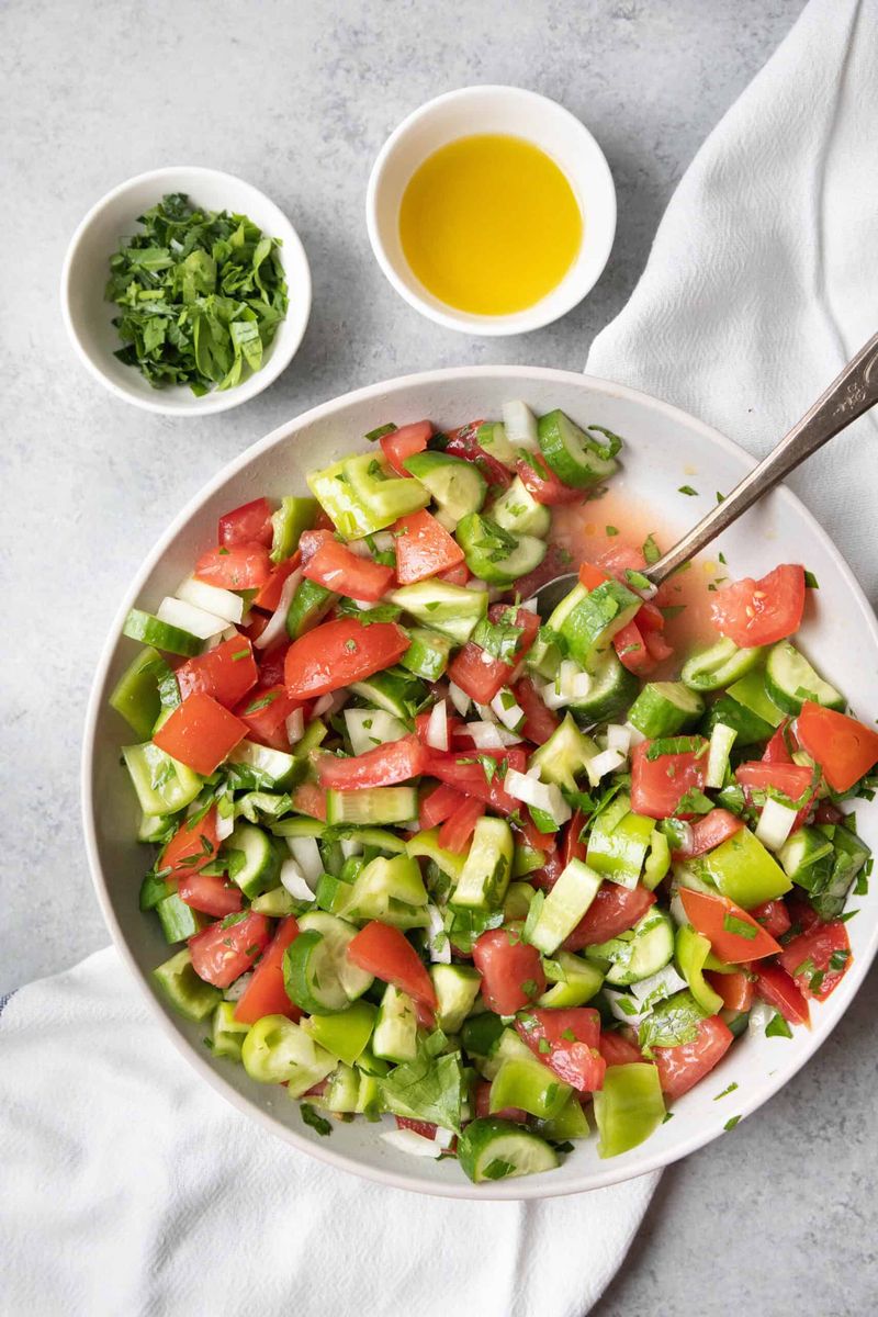 Turkish Shepherd's Salad (Coban Salatasi)