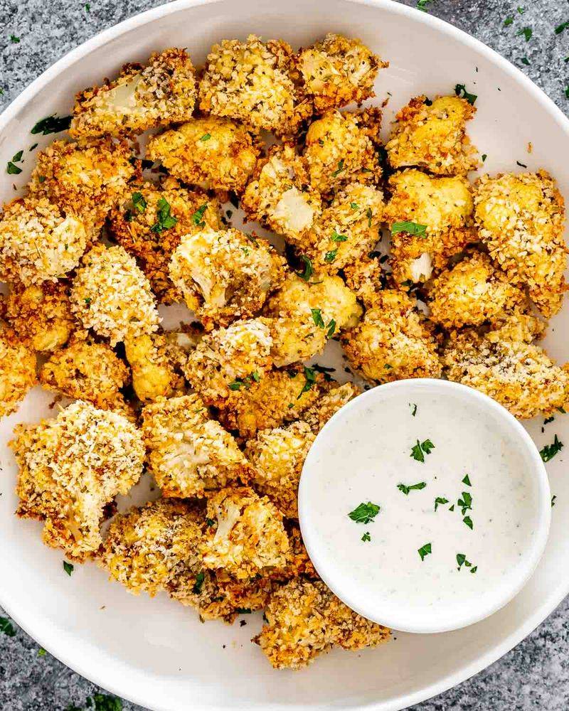 Parmesan Cauliflower Bites