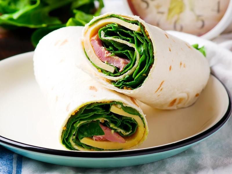 Ham and Swiss Wrap