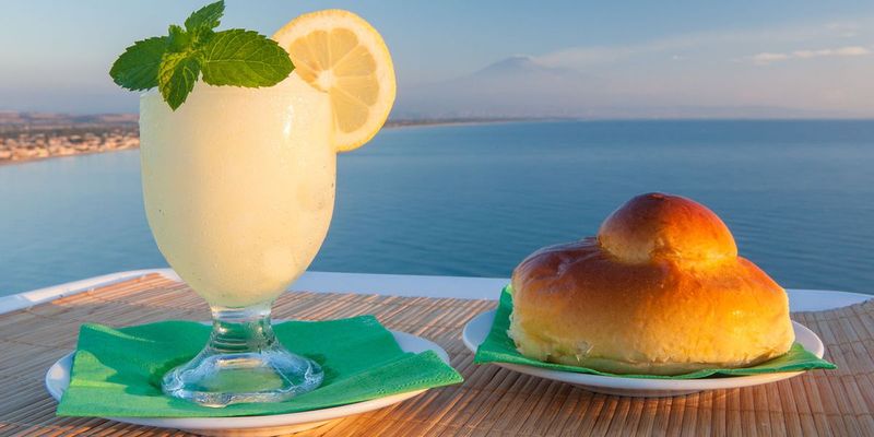 Brioche Siciliana with Granita
