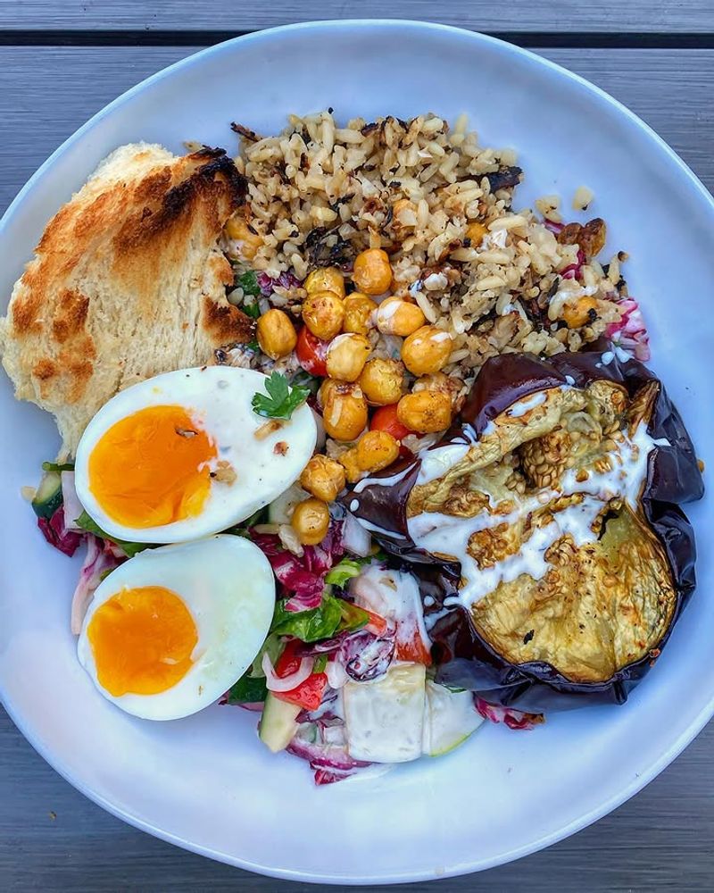 Israeli Sabich-Inspired Breakfast Bowl