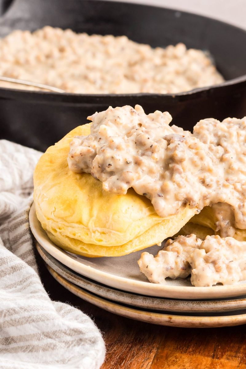 Sausage Gravy Biscuits