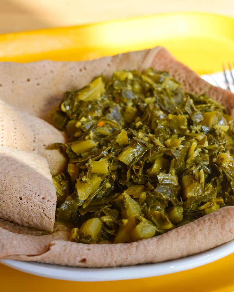 Ethiopian Gomen (Collard Green Salad)