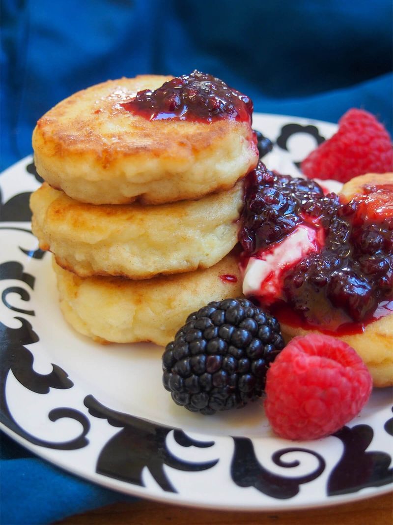 Syrniki - Russian Cottage Cheese Pancakes
