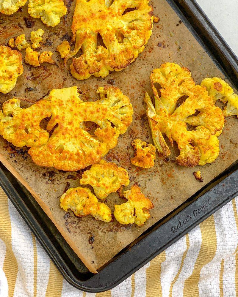 Turmeric Roasted Cauliflower Steaks